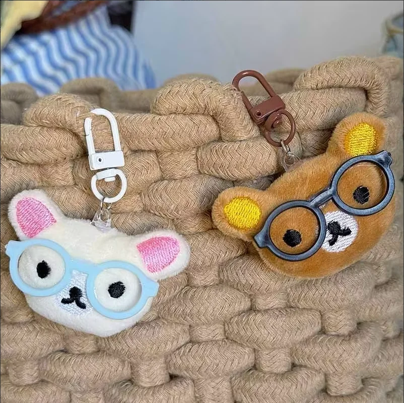 Rilakkuma Kawaii Entspannter Bär Taschenanhänger Ins Cartoon Schlüsselanhänger Plüschpuppe mit Anhänger Studentengeschenke