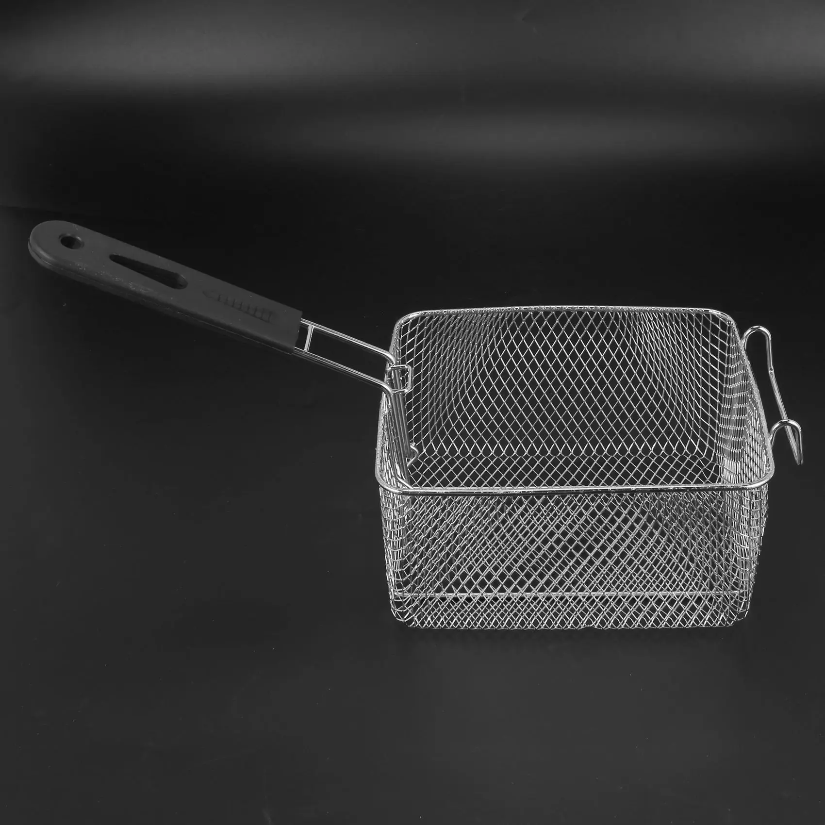 Aço inoxidável profunda Fry Basket, retângulo Wire Mesh Strainer com alça longa, fritura cozinhar ferramenta, comida apresentação talheres