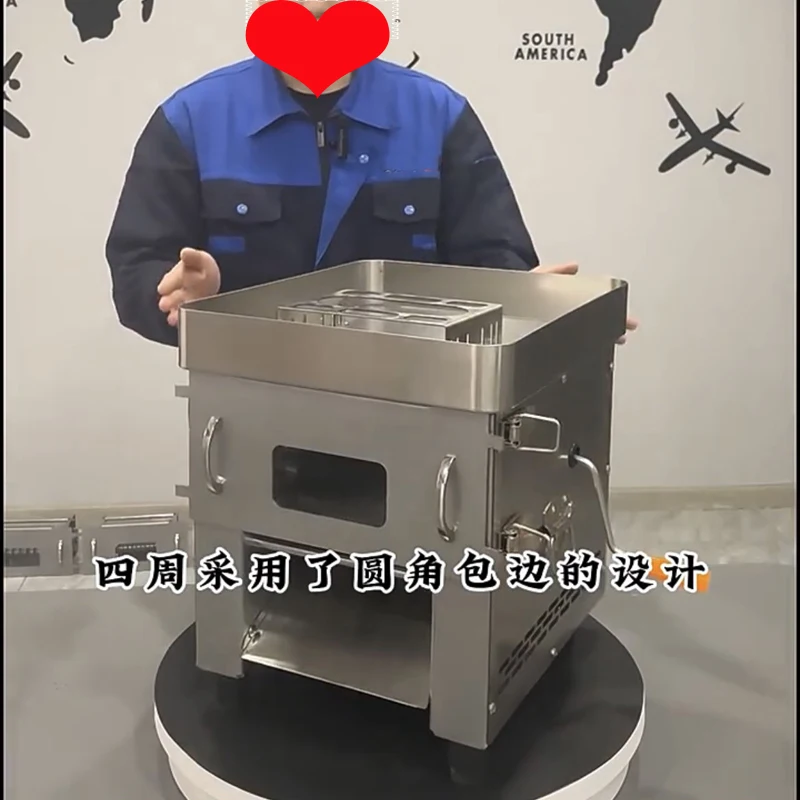 Fully Automatic Meat Cutter Slicer Commercial Multifunction Two In One Cut meat Vegetables Shredded