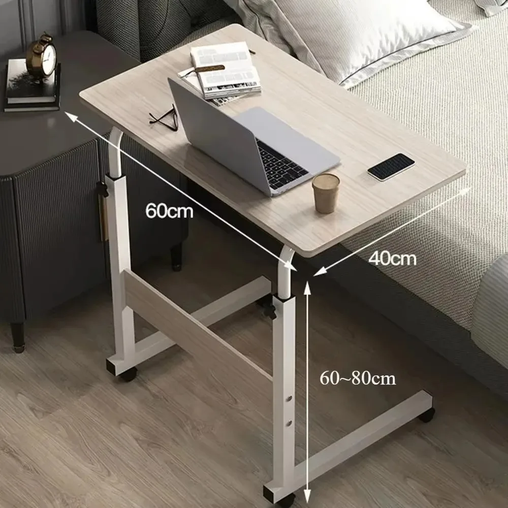 Computer Desk Bedside Adjustable Small Table Household Small Table with Wheels Movable Laptop Stand Simple Small Dining Table