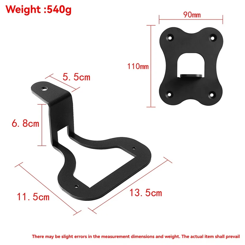 

ABKQ-Metal Wall Mount Bracket For Enchant Speaker Rear Surround Sound& Bookshelf Home Theater Accessories