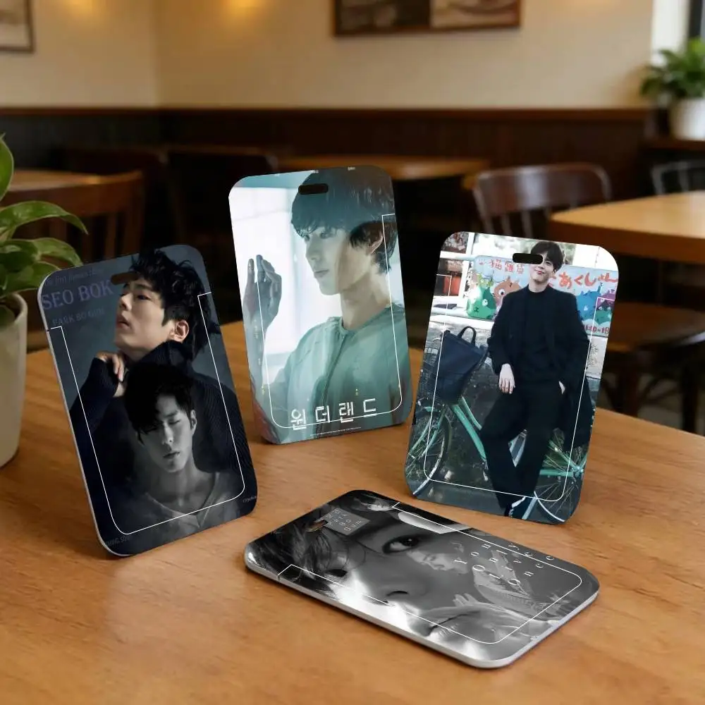 Park Bo Gum ID Card Holder Neck Strap Pendant Door Badge Holder Lanyards Keychain Work Credential Case Gift