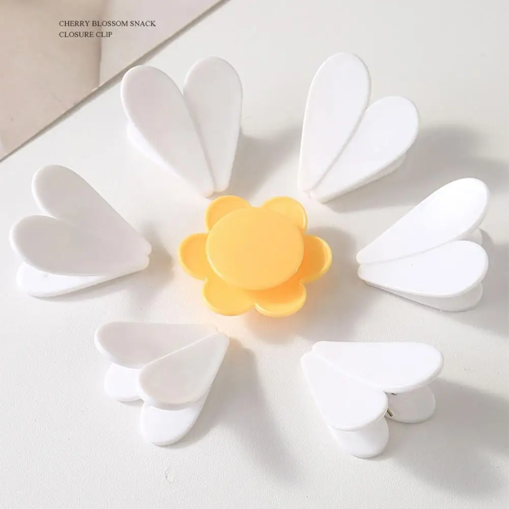 Magnetic Daisy Detachable Sealing Clip,Petal Sealing Clip,Magnetic Fridge Sticker,Snack Clip,Flower Decoration Bag Sealing Clip
