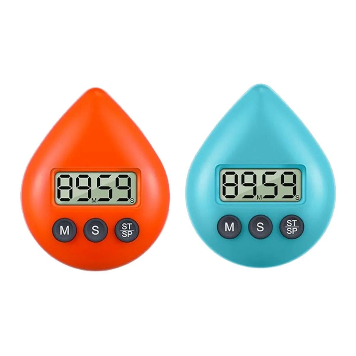 

Silent Non Ticking Waterproof Shower Timer Magnetic Back Battery Operated Digital Timer Small Size Cute Timer