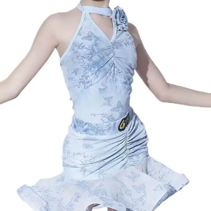 

New summer Latin dance costumes girls' training practice costumes dance costumes and children's performance