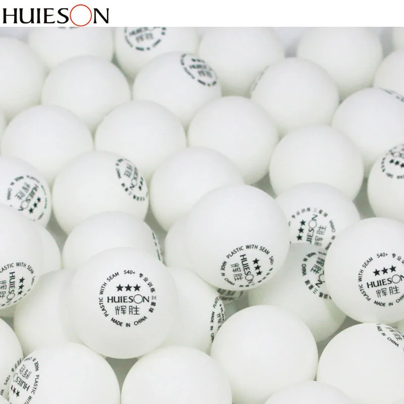 Huieson ABS Plastic Ping-Pong Balls, School Club Training Ball, Professional Team Training, 3 Star, S40 +, New Material