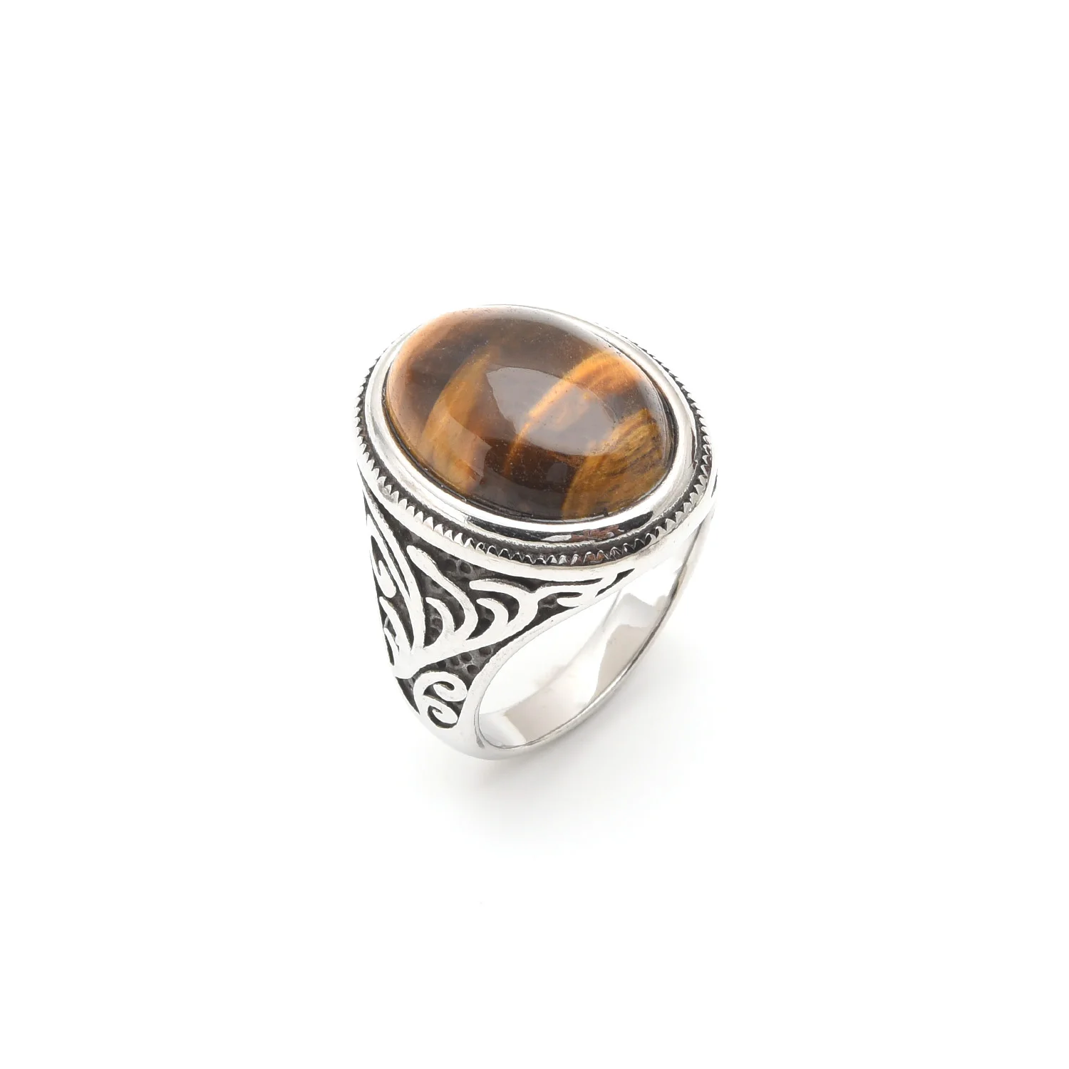Men's 316LStainless Steel High Quality Onyx Rings Classic Trend Jewelry - view 5