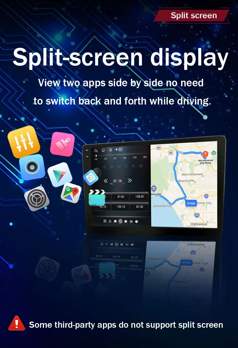 Android 16 Autoradio für VW Volkswagen Golf 3 1991 1992 1993 LHD Wireless Carplay Multimedia Android Auto Radio 4G BT DSP Stereo – Detail 13