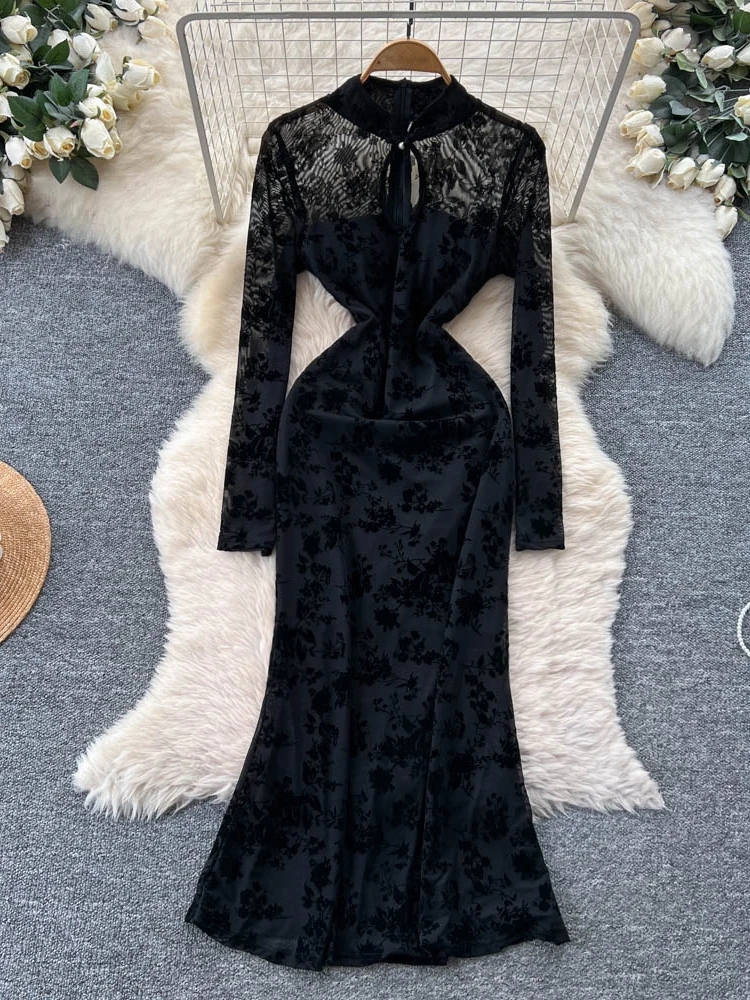 Ele Bla Qipao Dr Wo… - image