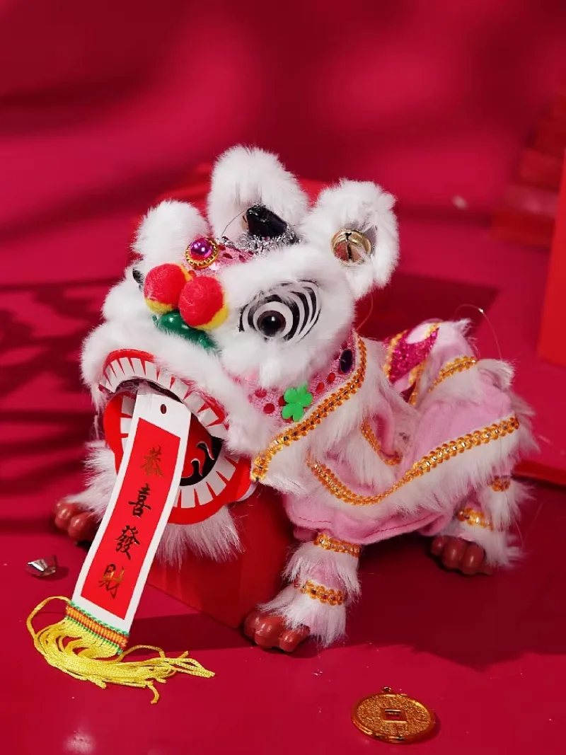 Chinese Style Retro Toy Folk Customs and Folk Traditions of Lion Lion Raising and String Puppet