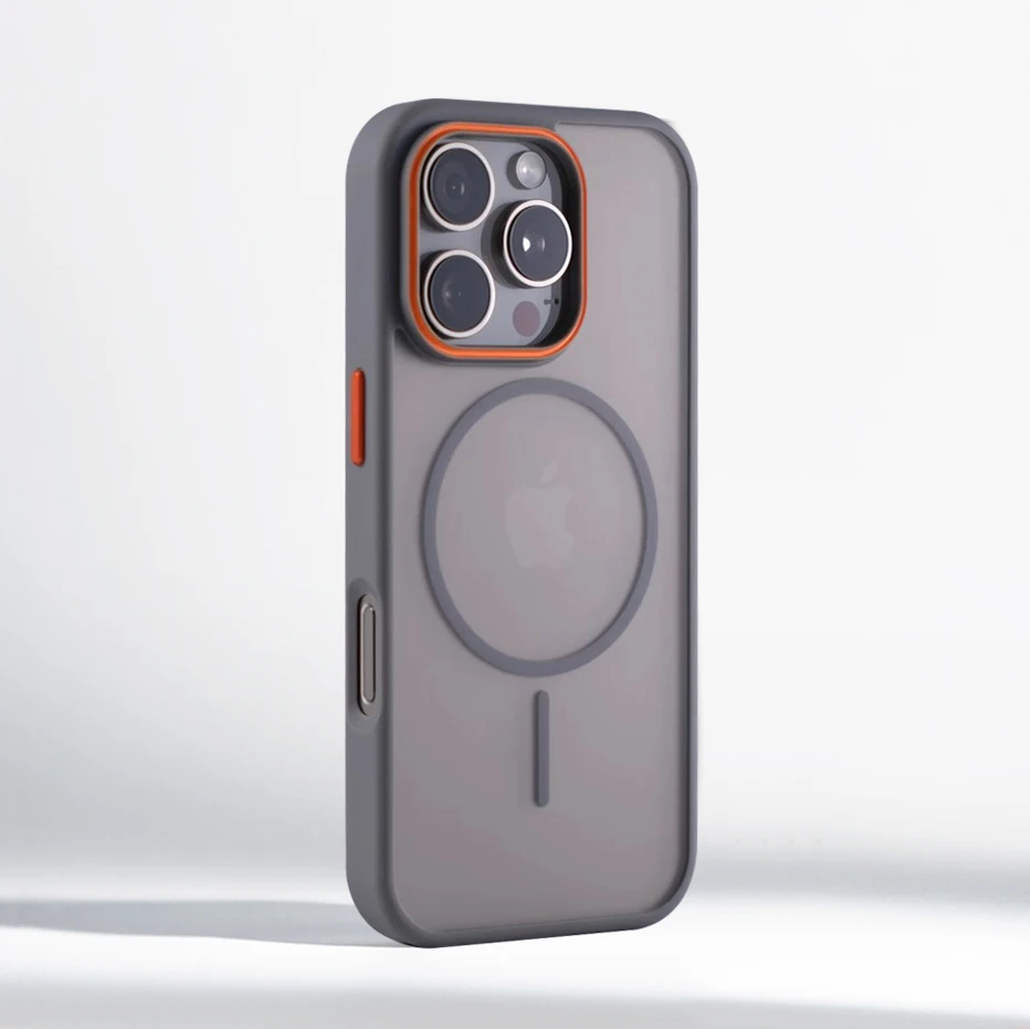 

Luxury Matte Translucent Magnetic Case For iPhone 17 16 Pro Max 15 14 Plus 13 12 For Magsafe Wireless Charging Shockproof Cover