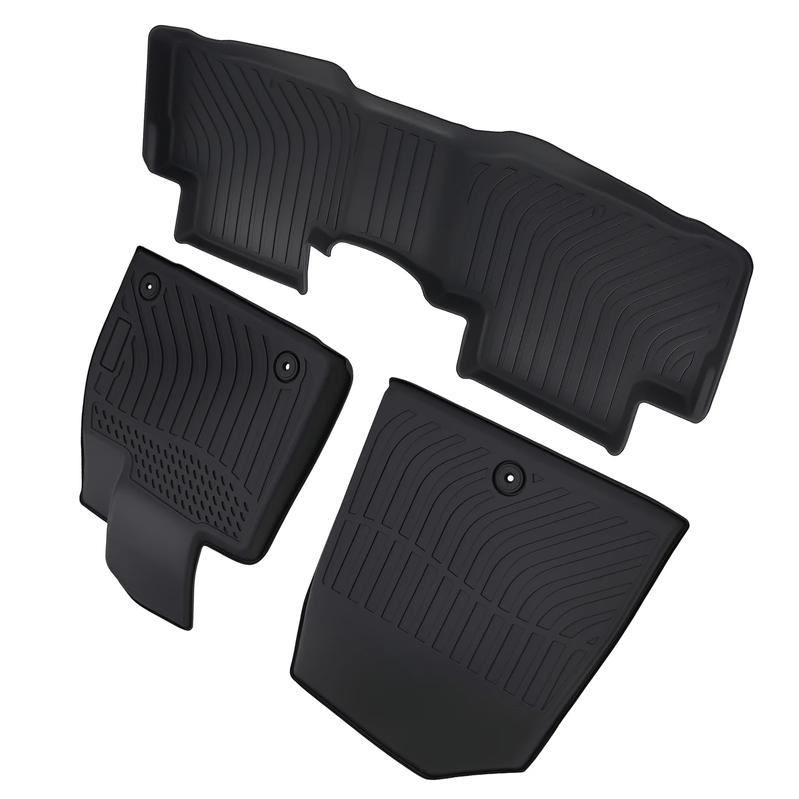 

Black TPE Rubber Floor Mats for Hyundai Palisade 2020-2025 Car Carpet Waterproof