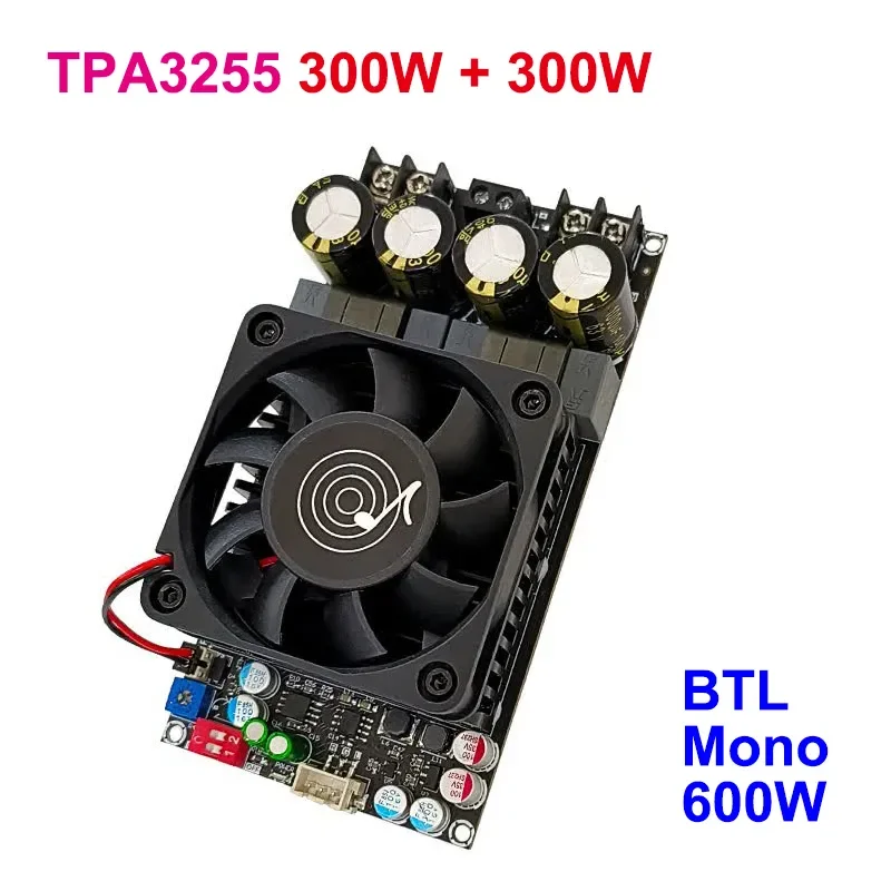 2*300W TPA3255 Stereo Digital Amplifier Board High Power BTL Mono 600W Audio Sound AMP Subwoofer Hifi for Speakers