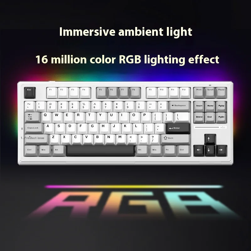 

IKBC K87 Wireless Mechanical Gaming Keyboard RGB Backlit 3-Mode Customized 87 Key E-Sports Male Fps Gift Computer Peripherals