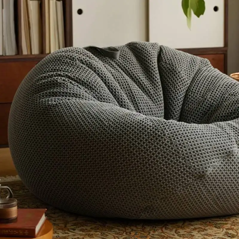أرضية كبيرة للأطفال أريكة بنمط حقيبة الفول حشو الكبار كبير العظم مضغوط أريكة بنمط حقيبة الفول غرفة المعيشة موبليس Sitzsack أثاث المنزل #5