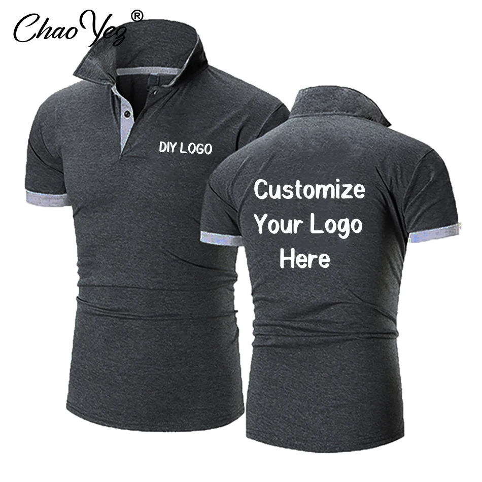 Cotton Polo Shirt Customized Workwear Corporate Comfortable Printing LOGO Advertising Culture Shirt t-Shirt Short-Sleeve Clothes