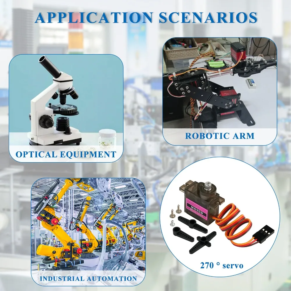 MG90D 10/20/30/40/50 Uds Micro servomotor Digital engranaje totalmente metálico 180/270/360 grados para RC avión helicóptero coche barco modelo