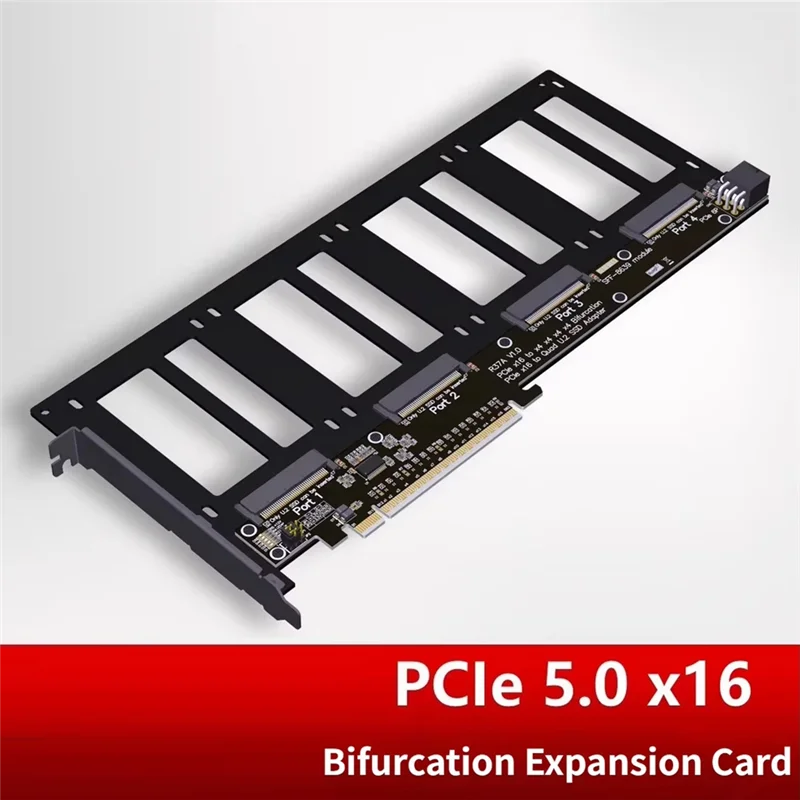 

Reliabler37a Pcie 4.0 X16 To 4-Port U.2 SSD Split Expansion Card Pcie X16 To U.2 SSD Adapter Pcie 4.0 X16 To U.2 SSD Expansion C