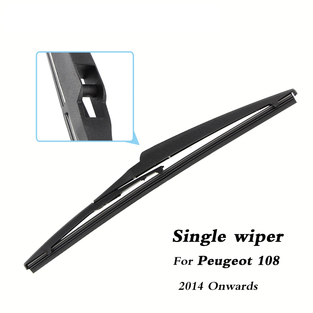 車のリアワイパーブレードブレードバックフロントガラスワイパーアームプジョー 108 ハッチバック (2014 以降) 305 ミリメートル自動車スタイリング