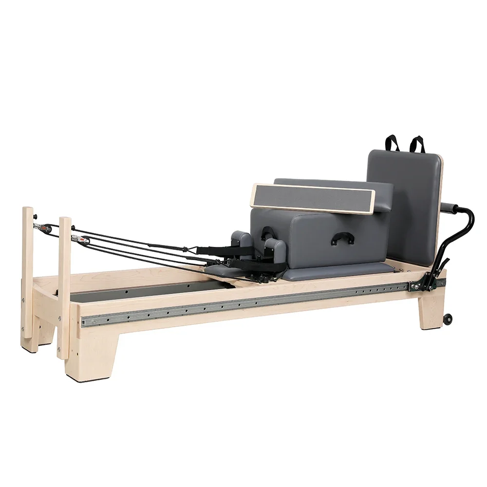 Bilink Yoga wooden pilates reformer machine equipment full track home version reformer pilates Core Training Bed