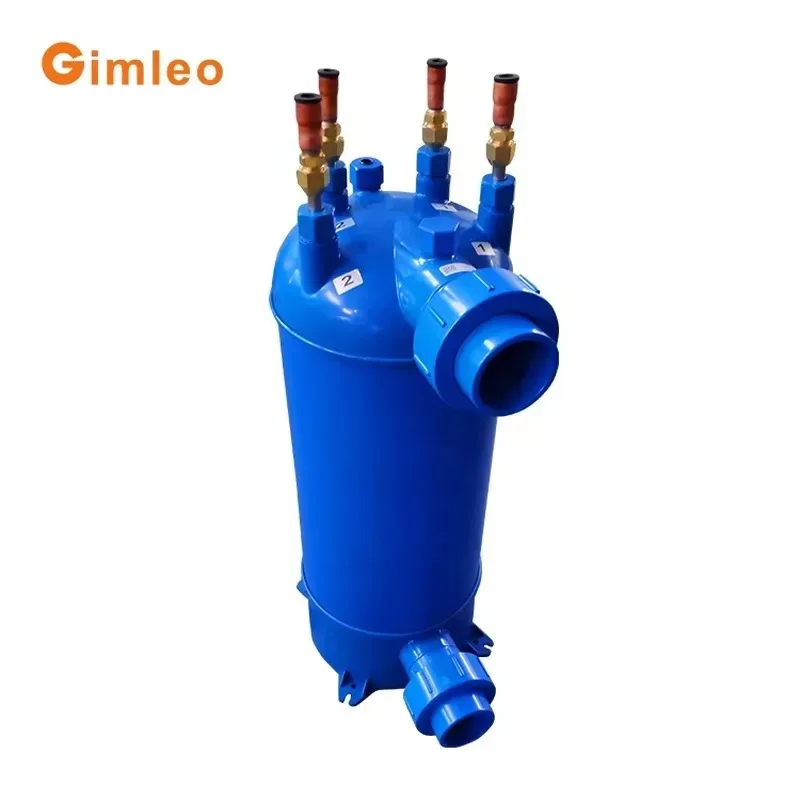 For 33kw Industrial Water Condensers Tubular Heat Exchanger Manufacture Condenser Cooling System Pool Heat Pump Heatpump