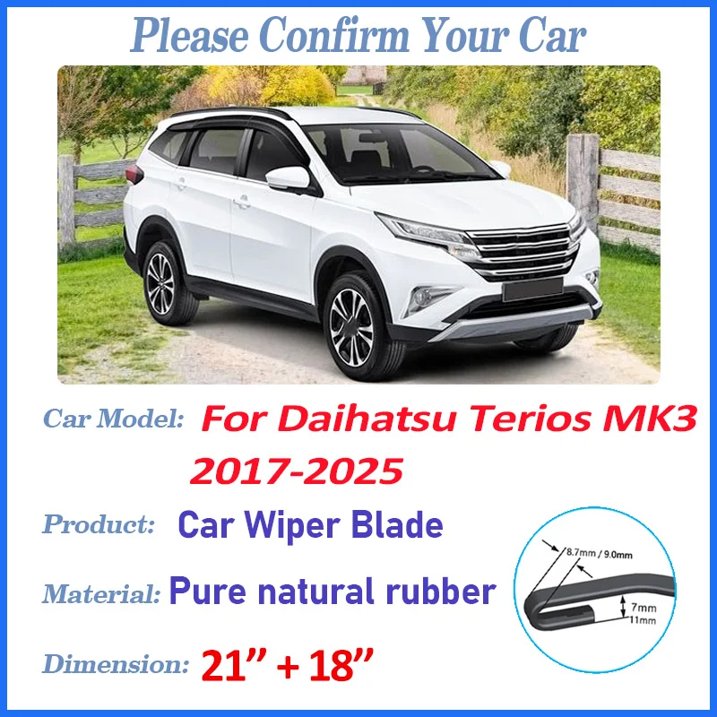 

For Toyota Rush Accessories Daihatsu Terios MK3 2017 2018-2025 Car Front Wiper Blades Durable Windshield Windscreen Wipers Tools