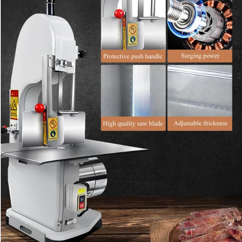 Electric Meat Cutter Full Automatic Bone Cutter Bone Saw Bone Sawing Machine Stainless Steel Bone Cutting Machine