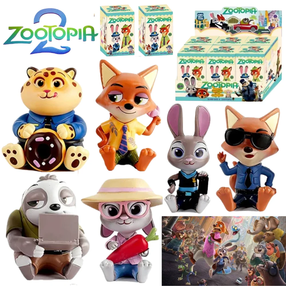 

Zootopia 2 Disney Judith Nick слепая коробка модная ручная работа мультяшная слепая коробка подарочная игрушка модель аниме орнамент НОВЫЙ ГОД подарки для детей