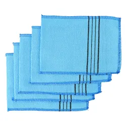 5pcs Double Sided Shower Bath Glove Towel Korean Exfoliating Bath Washcloth-Body Scrub Shower Towel For Adults CoarseGrain Brush