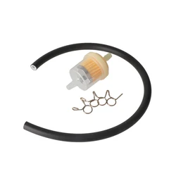 6MM Motorcycle Inner Fuel Filter Gasoline + 40cm Fuel Pipe For 49/50/110/125/150cc Dirt Pit Bike Moped Scooter ATV Go Kart Parts