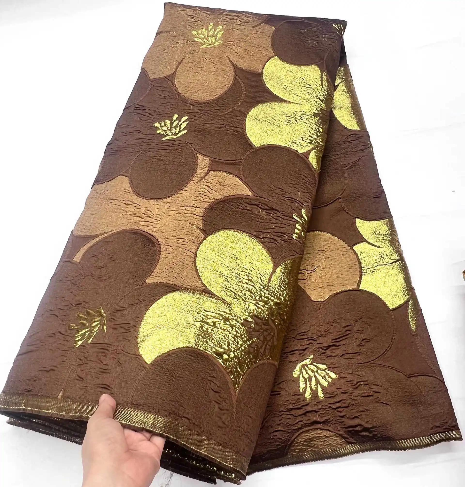 파티 시즌 나이지리아 브로케이드 레이스 원단 고품질 2025 아프리카 레이스 원단 자카드 웨딩 파티 드레스 재봉용 SZ1694