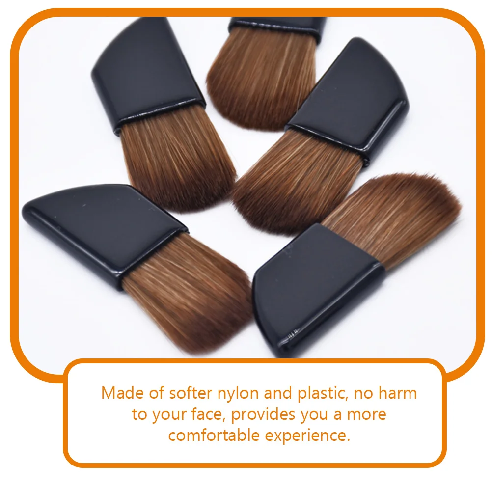 

2pcs Mini Foundation Set Travel Size Portable Blush Applicator For Women Powder Tools Cheek Brush Dense Blusher Tool