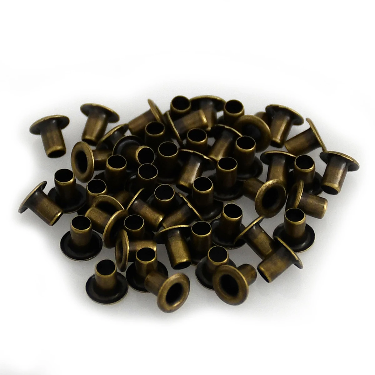 100sets 3mm Brass Eyelet with Washer Leather Craft Repair Grommet Round Eye Rings For Shoes Bag Clothing Leather Belt Hat