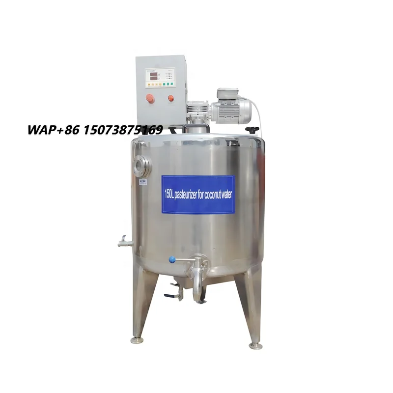 High Efficiency Food Grade Processing Equipment Stainless Steel Industrial Fresh Juice Milk Yogurt Pasteurizer Tank