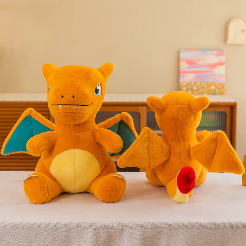 35/45/65cm Pokemon Large Plush Toy Charizard Anime Doll Kawaii Leather Holster Charmander Pokémon Plushie Stuffed Gift Children