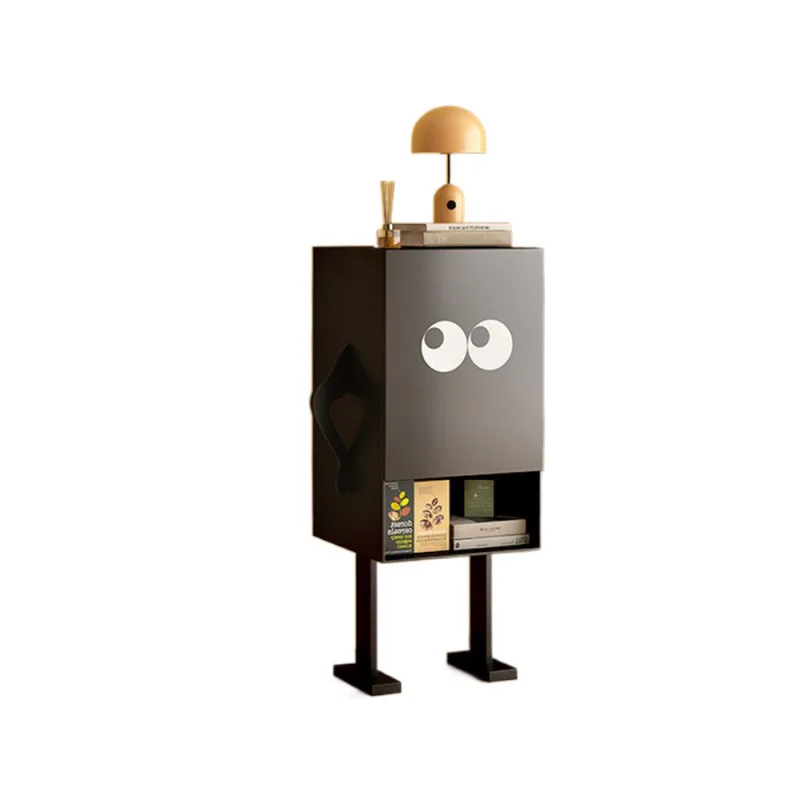 

Bedside table designer Tongqu long-footed monster cabinet, entrance bucket cabinet, sofa side cabinet, robot metal creative narr