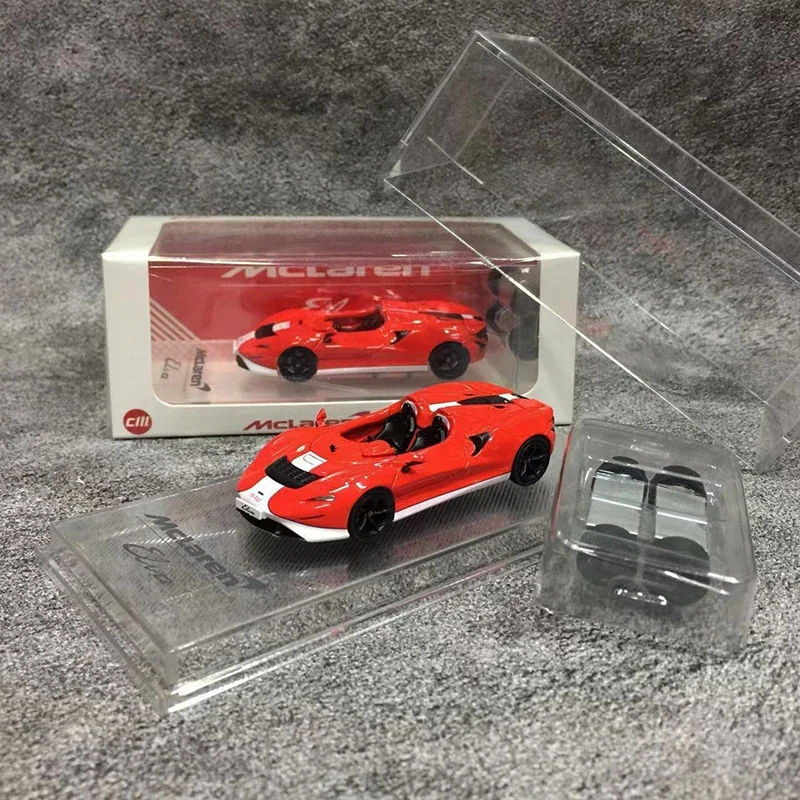 CM Model 1:64 Toy Model Car Elva Open Top Alloy Die-Cast Running Vehicle- Red Display Collection Gifts