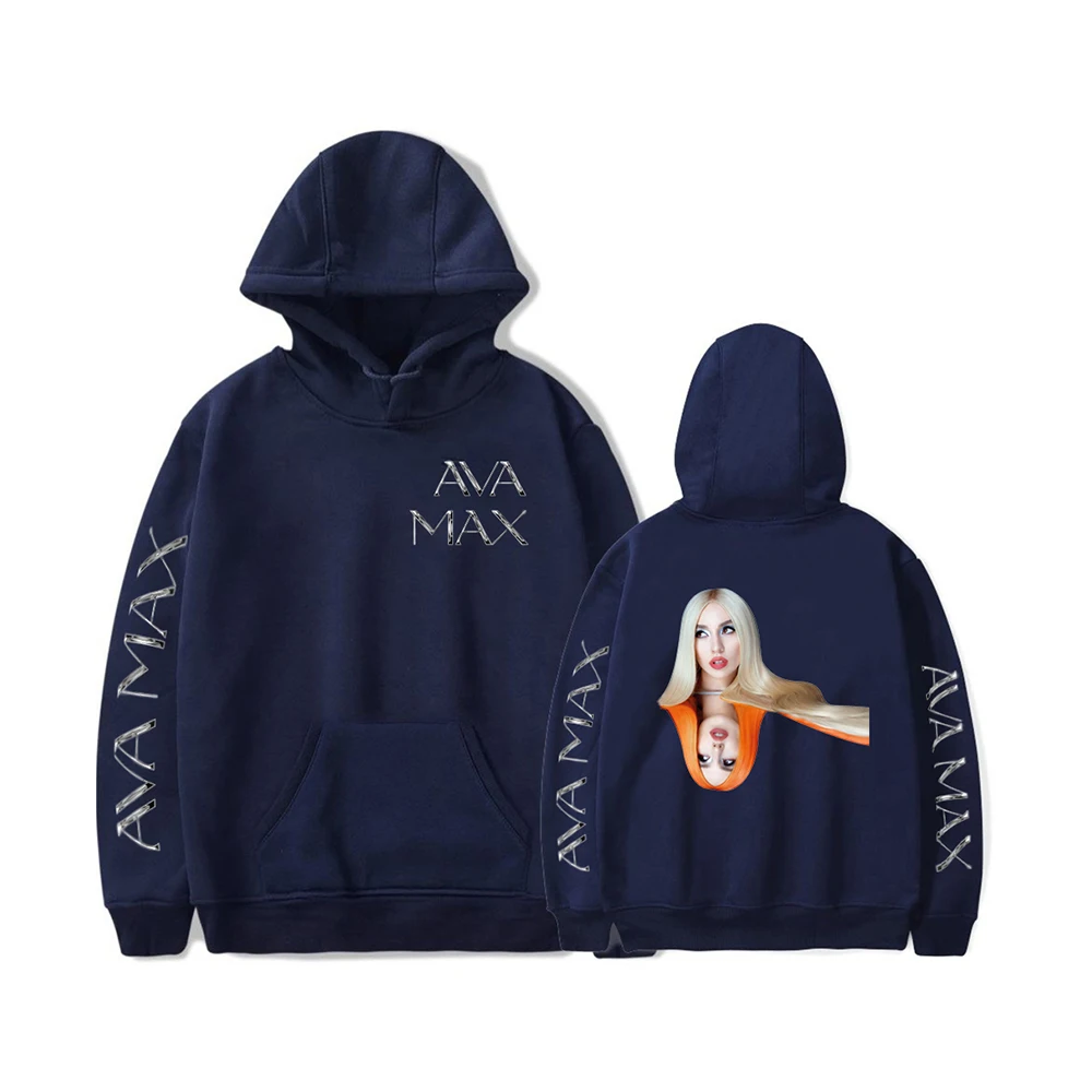 Ava Max Hoodie Long Sleeve Pullover Men Women Hooded Sweatshirt Casual Boy girls Clothes Autumn Winter Ava Max Sweatshirts