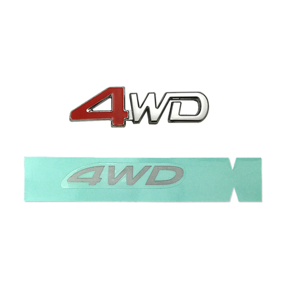 

1 Piece 4WD Sticker for ASX Tail Door Glass for Lancer Rear Windshield Four-wheel Drive Sticker for Pajero V31 V33