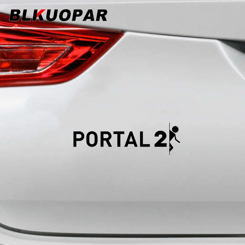 BLKUOPAR Aperture Science Portal2 Logo Silhouette Car Stickers Scratch-Proof Graphics Decal Helmet Motorcycle VAN Door Protector