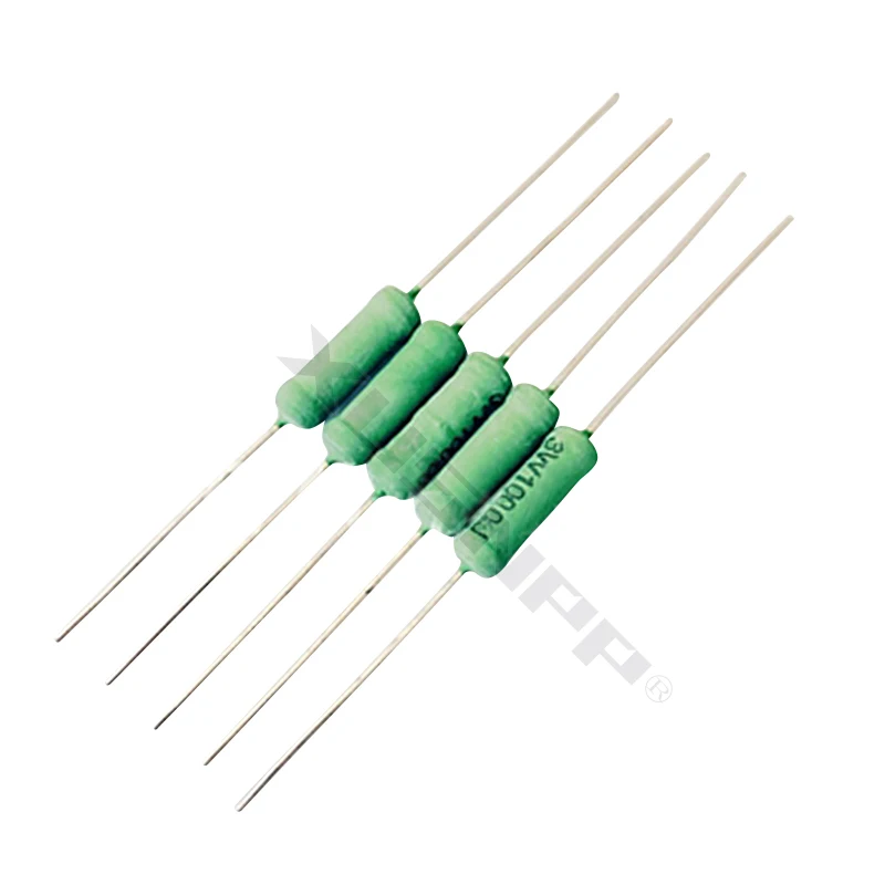 5PCS RX21 Wirewound Resistor 3W 0.01R- 1K 0.22R 0.33R 0.47R 1R 2.2R 3.3R 4.7R 0.1 Ohm Flat Wire Heat Dissipation Power Resistor