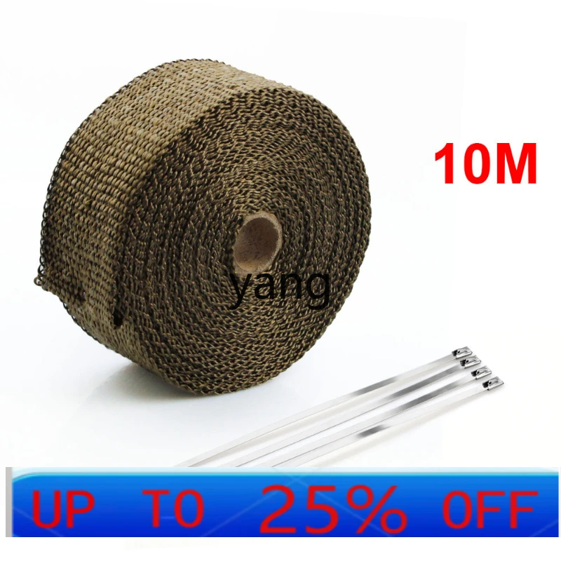 

CX 10m motorcycle exhaust pipe thermal insulation cotton plantain with sound insulation cotton