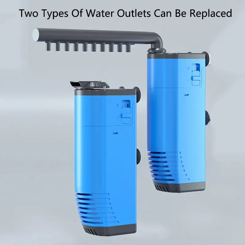 220V Aquarium Fish Tank Built-in Filter Aeration Water Purifier Internal Submersible Pump Oxygenation Filter Pump For Fish 3W