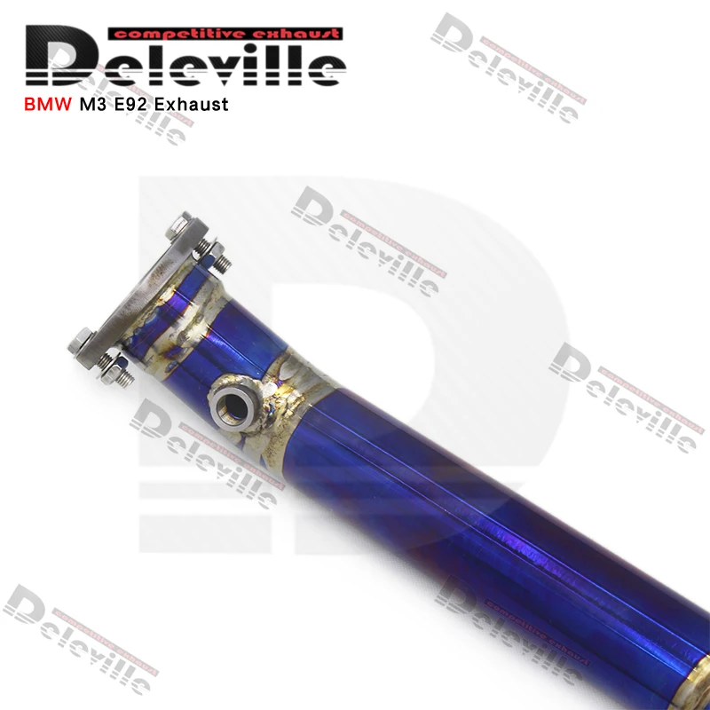 ODM Exhaust Mid Double XPipe For BMW M3 E90/E92/E93 4.0L 2007-2013 Equal Length Mid Pipe Titanium Catback Exhaust Muffler view 2
