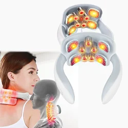 Smart Neck Cervical Massager Portable Electric Shoulder Neck Massage Instrument Relax Neck Muscle Home Health Care Device