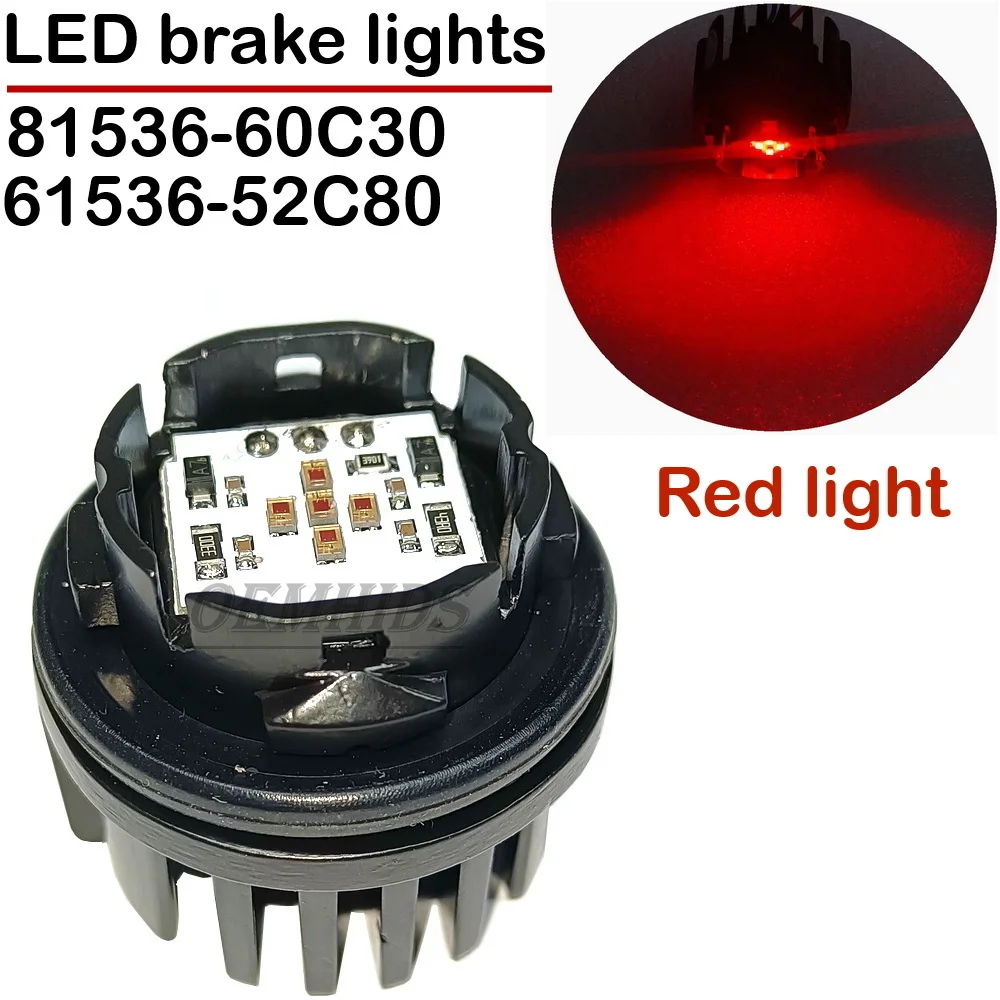 Brand New Parts 81536-60C30 81536-52C80 3Pin LED Taillights And Brake Lights Emit Red Light Non Original 8153660C30 8153652C80