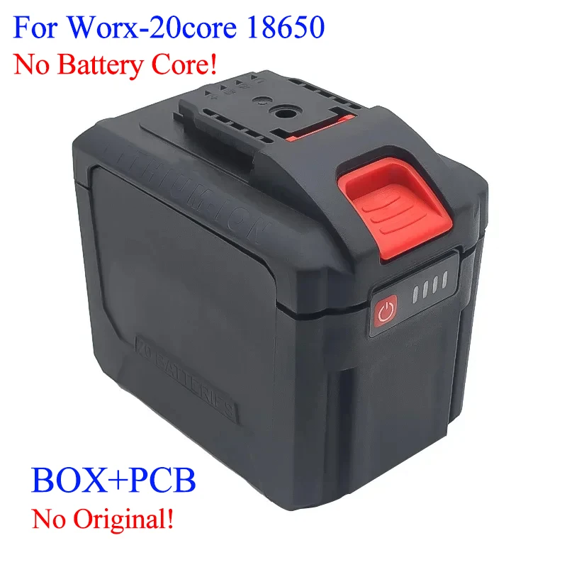 WA3550 20 Core Lithium Ion Battery Case Boxs BMS PCBA Protection Circuit Board For Worx 21V Shell WA3551 WA3572 WA3590 Housings