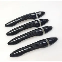 For Kia Optima K5 TF MK3 2011 2012 2013 2014 2015 Carbon Fiber Chrome Car Door Handle Cover Trim Sticker Styling Accessories