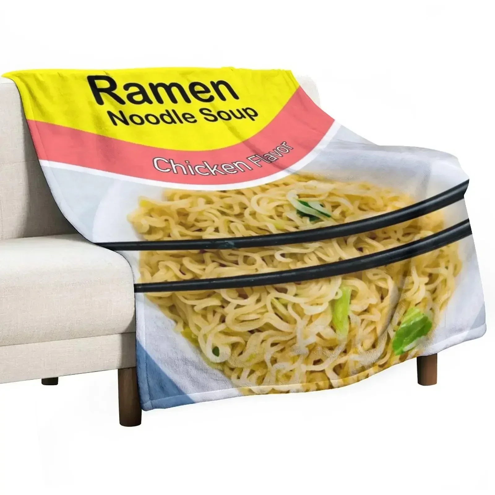 New Ramen Noodles Packet Chicken Flavor Throw Blanket Quilt blankets ands Plaid Tourist Blankets