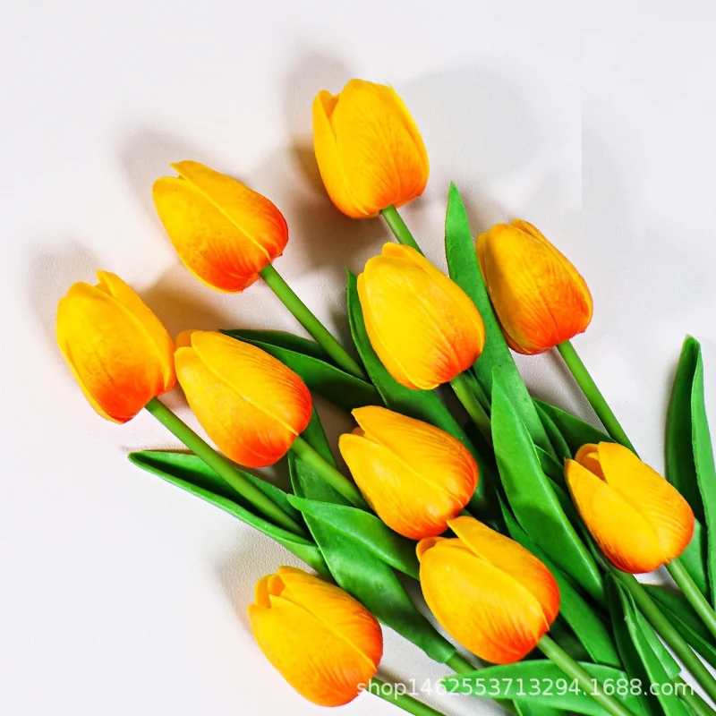 High-end  Touch Tulip  Decoration   Room Decoration Faux Flower Artificial Tulip Simulated Flower Boutique